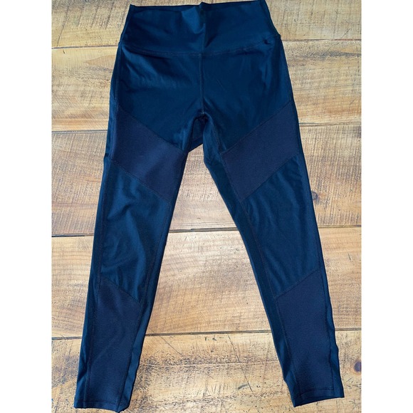 Womens‎ Zyia Active Black Ankle Length High Rise Leggings Size 8-10 - Picture 1 of 7